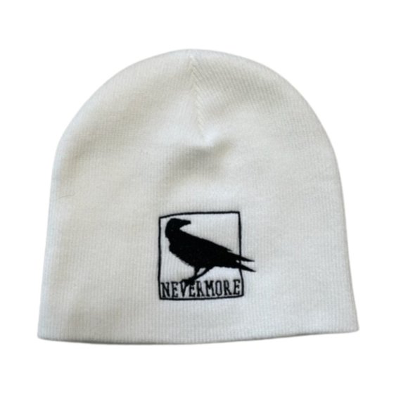 Beanie Hat Raven Gothic Embroidered Beanie Hat for Men Hats for Women - Picture 3 of 5